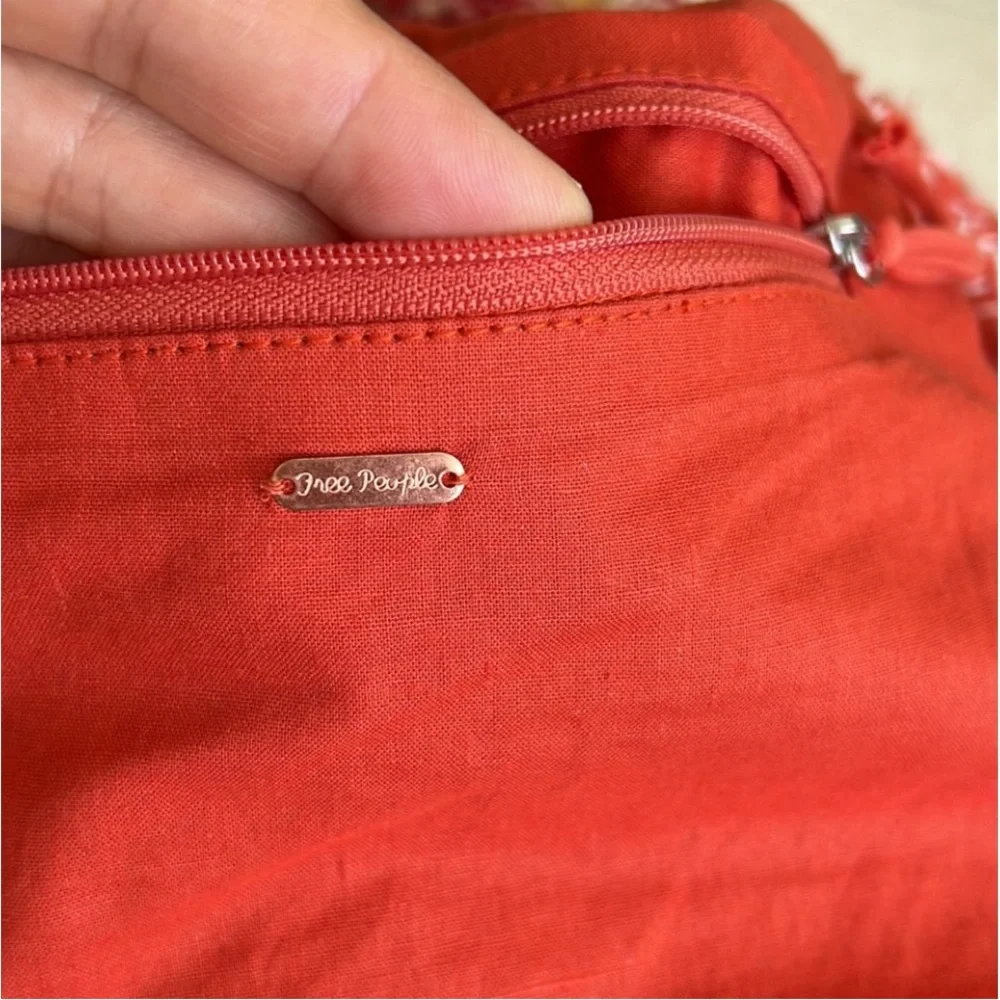 FREE PEOPLE Northbound Hobo Crochet Bag Cotton Stripe Multicolor Crossbody - Picture 11 of 16